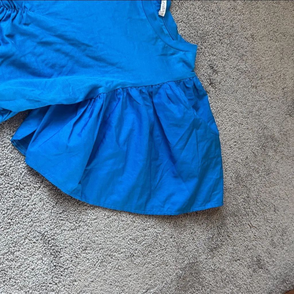 Zara Blue Top SIZE S - Image 3