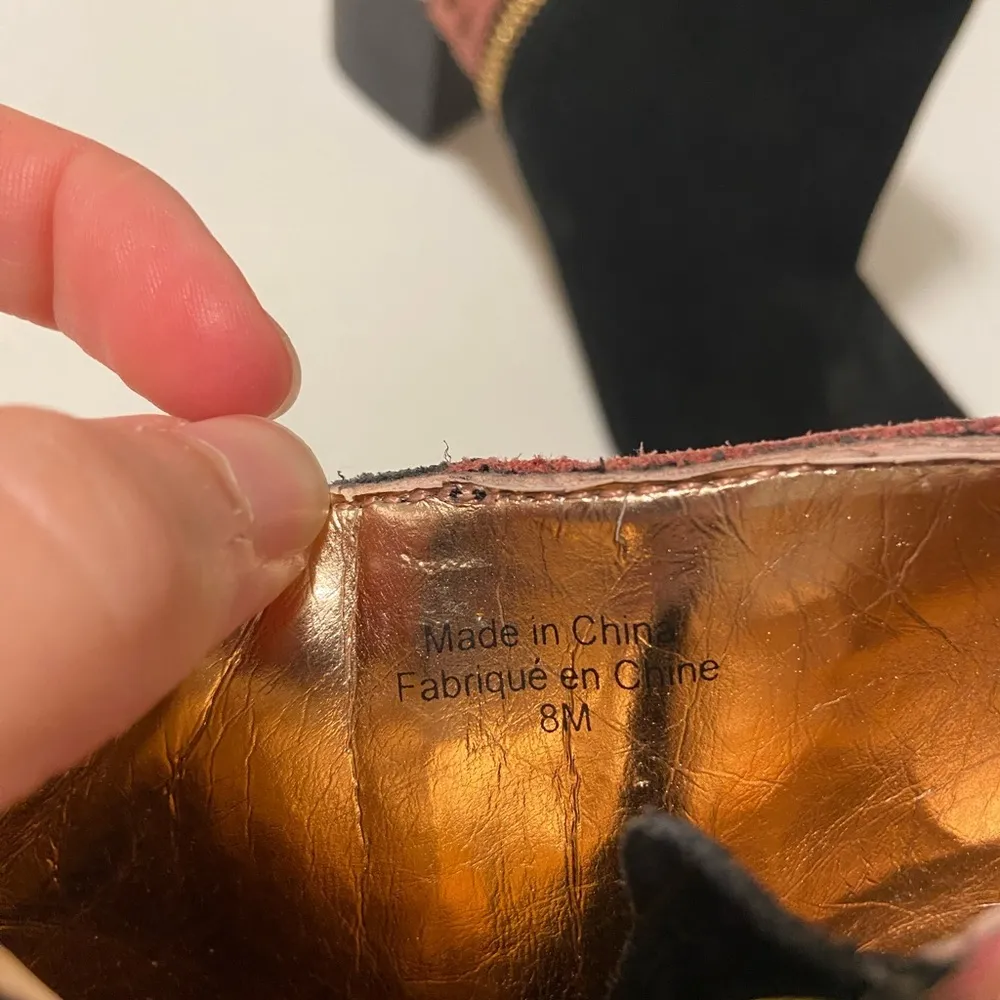 EUC | Miss Albright beaded ankle‎ boots — size 8 Black - Image 4