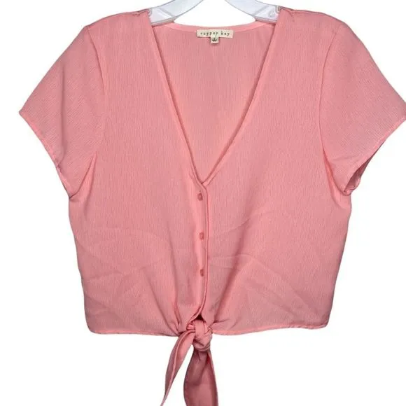 Copper Key  Tie Up Halter Top - Image 10