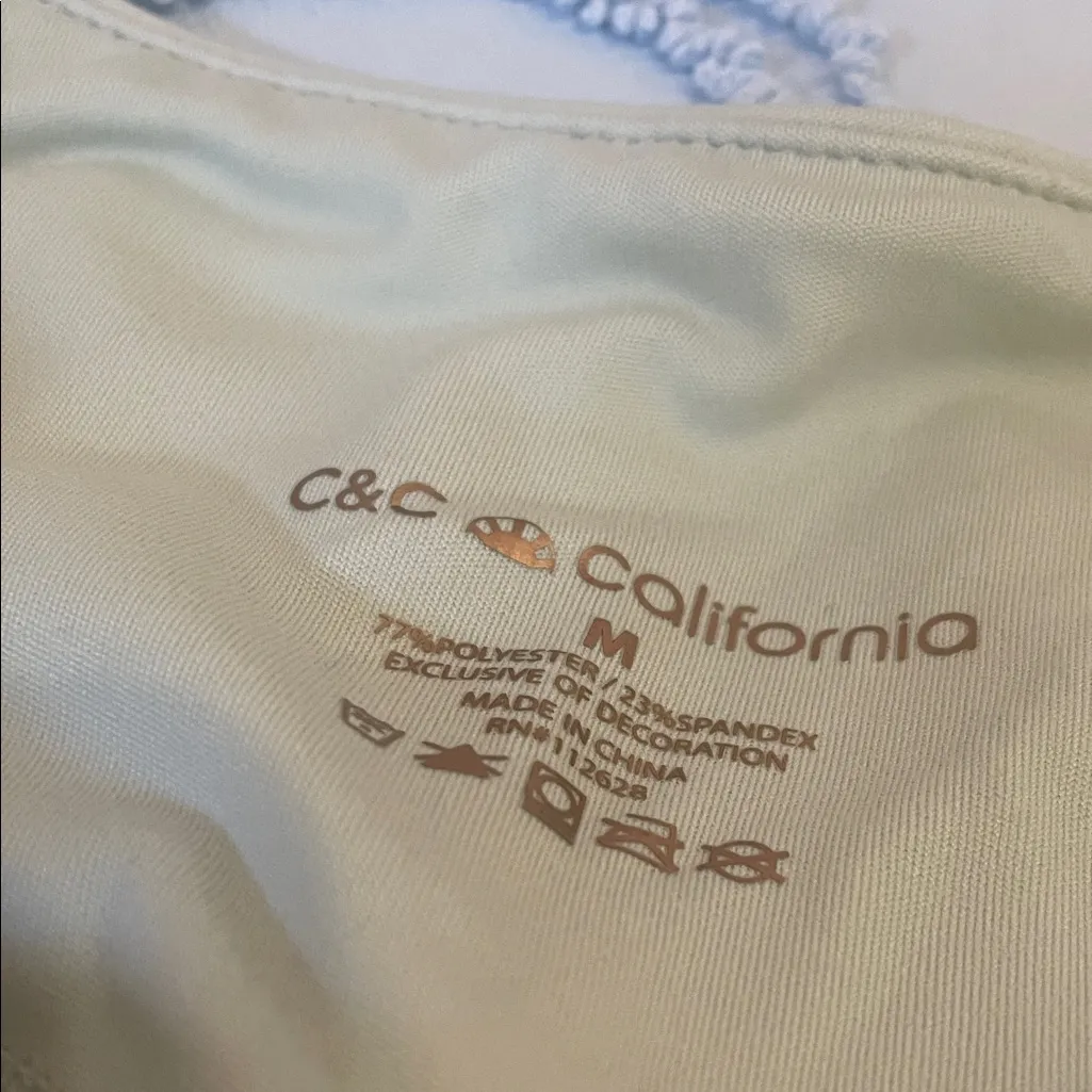 C&C California Light olive Leggings medium new - Image 4