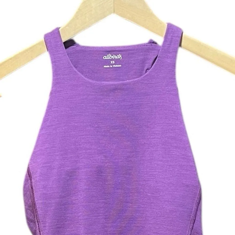Allbirds Merino Wool Blend Natural Run Form Tank Top Lux Purple Size XS - Image 6