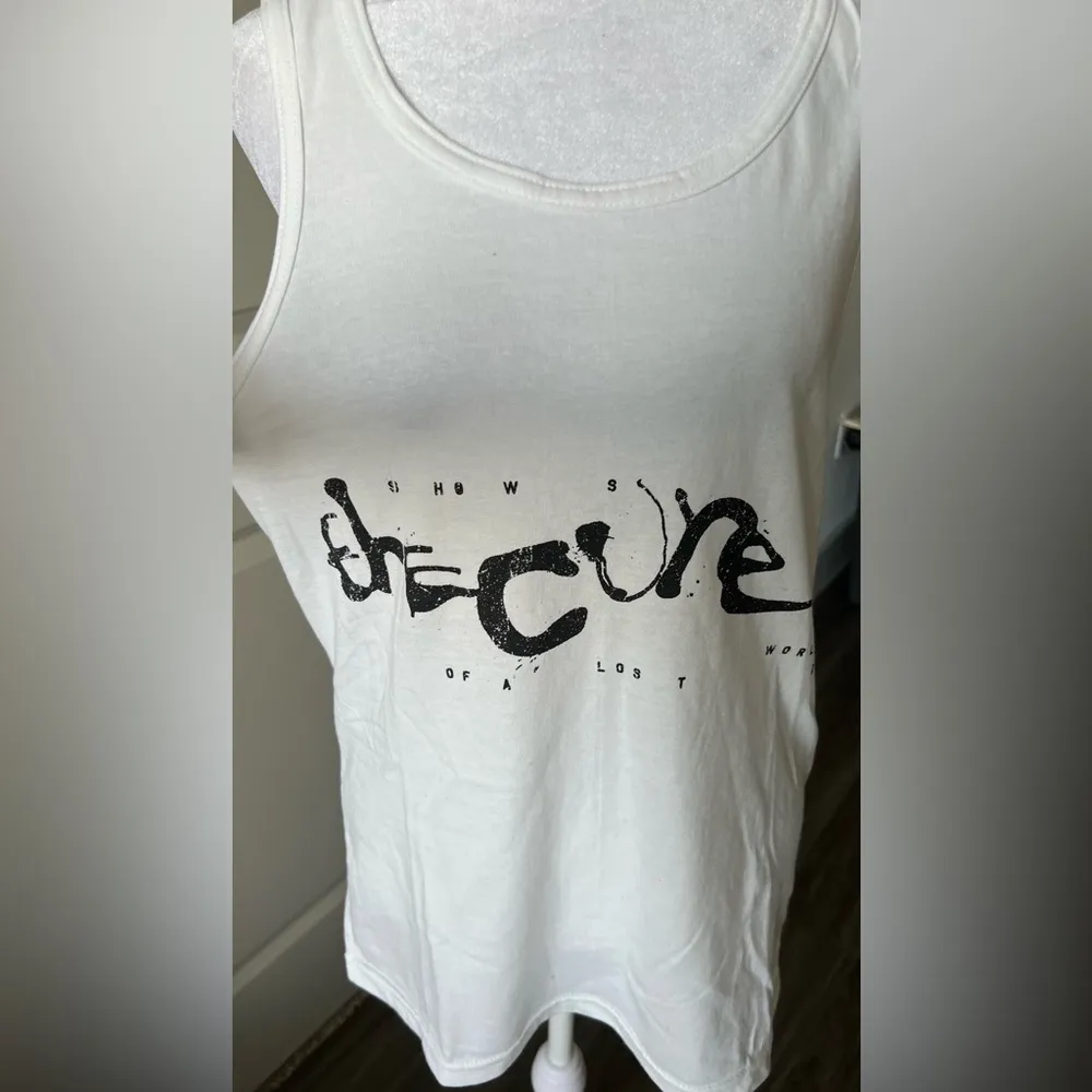 The Cure concert White Tank Top - Image 2