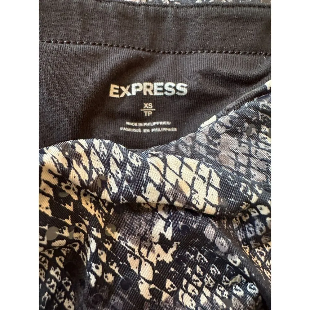 Y2K Express Animal Print Tube Top Size XS - Image 4