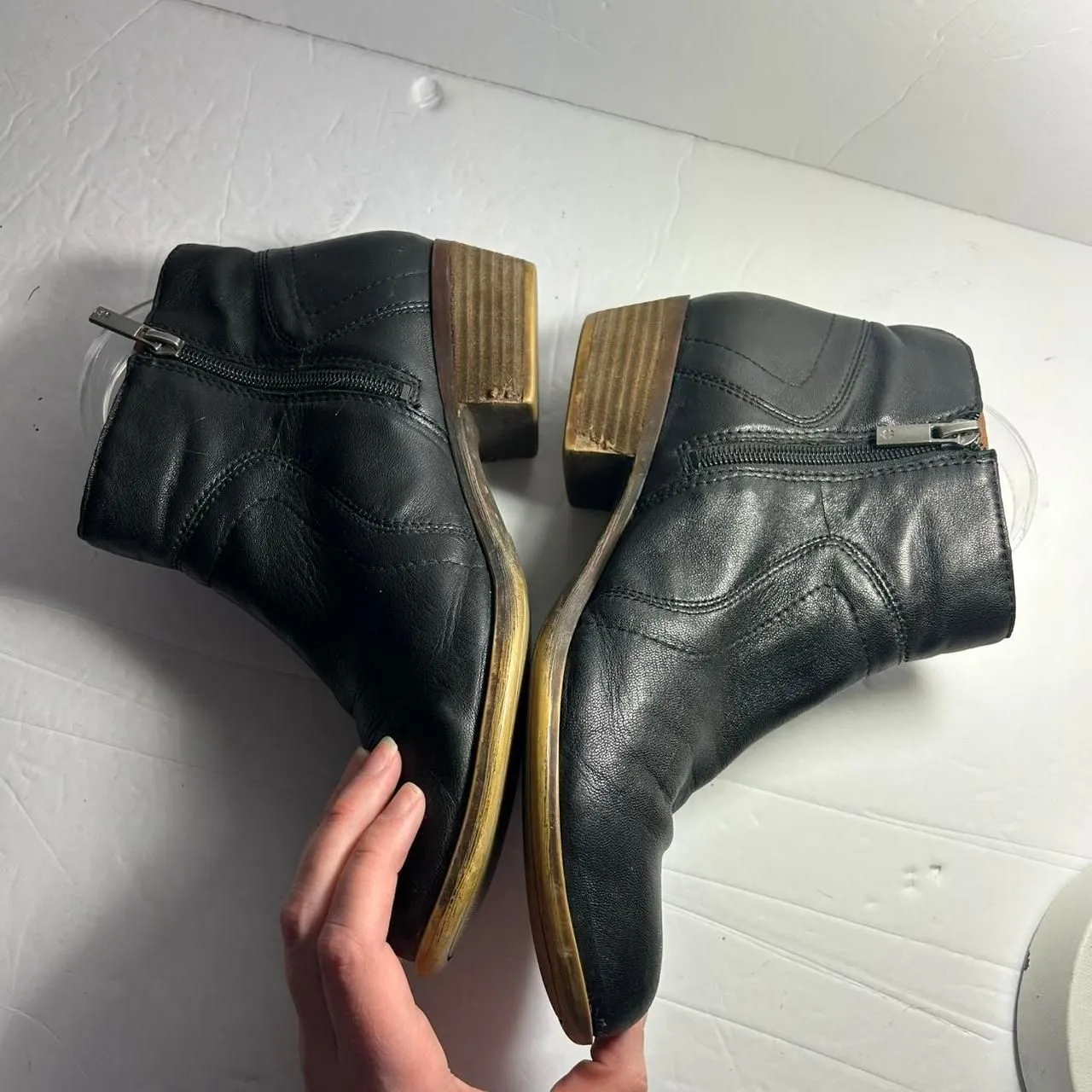 Lucky Brand Black leather ankle boots 8.5 - Image 5