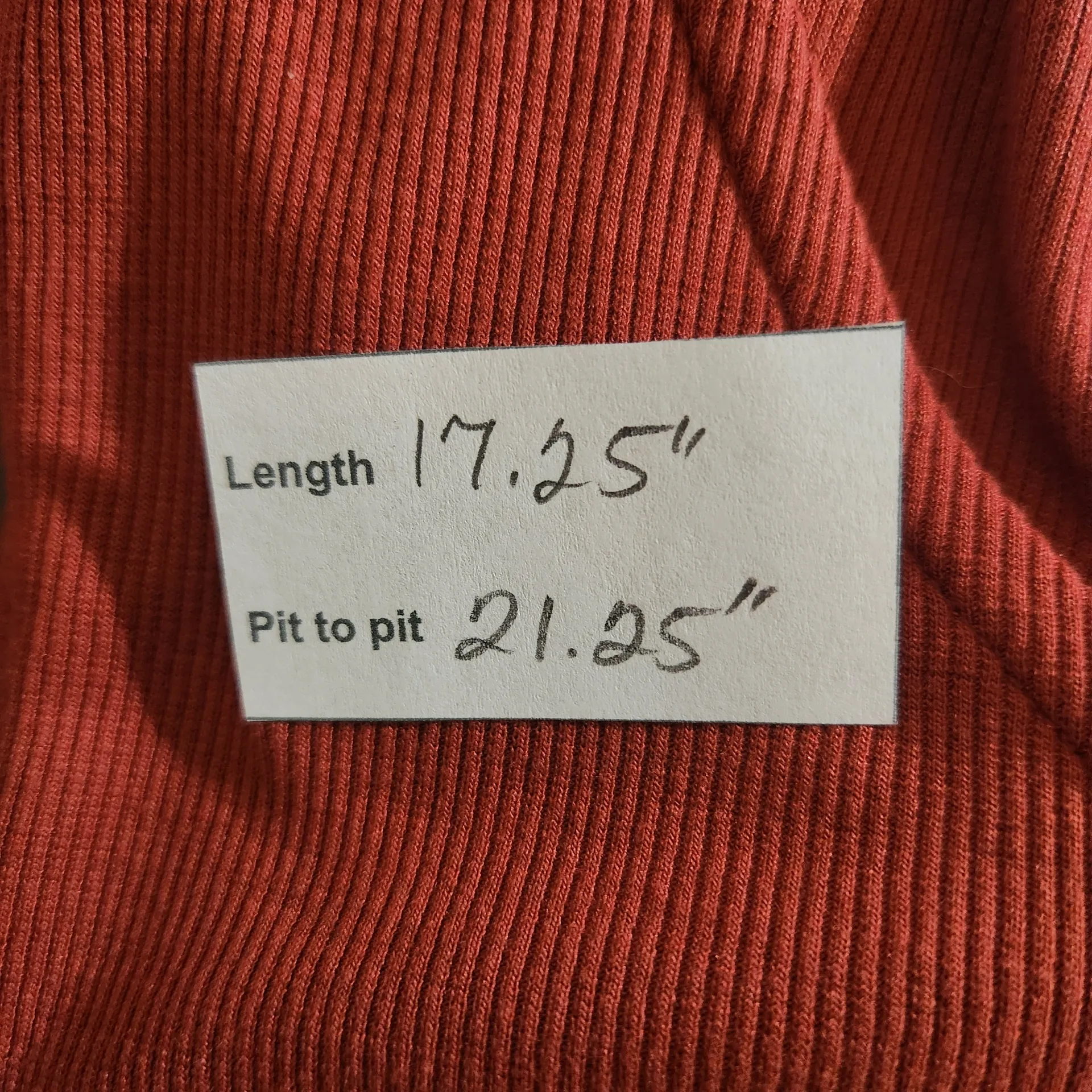 Isabel Maternity Rust Long Sleeve Crop Top NWT Size Large Maternity Red - Image 2