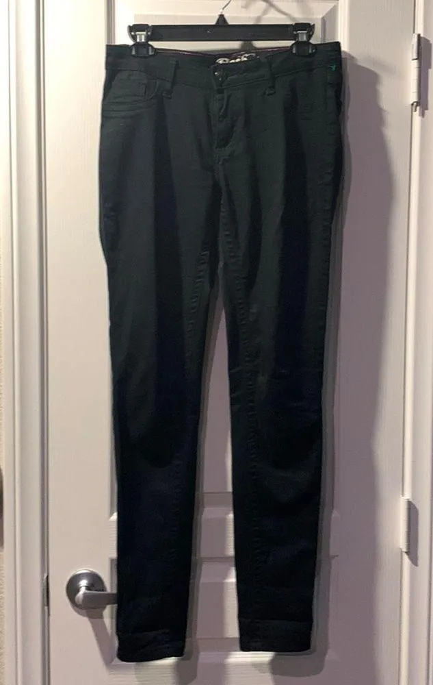 Women's Rock 47 Wranglers Black Denim Skinny Jeans Size 29 EUC #7598 - Image 3