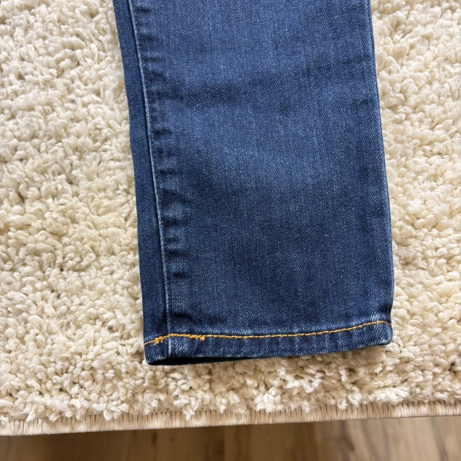 Abercrombie Fitch Womens Skinny Jeans Embroidered Distressed Dark Wash Size 4 - Image 5