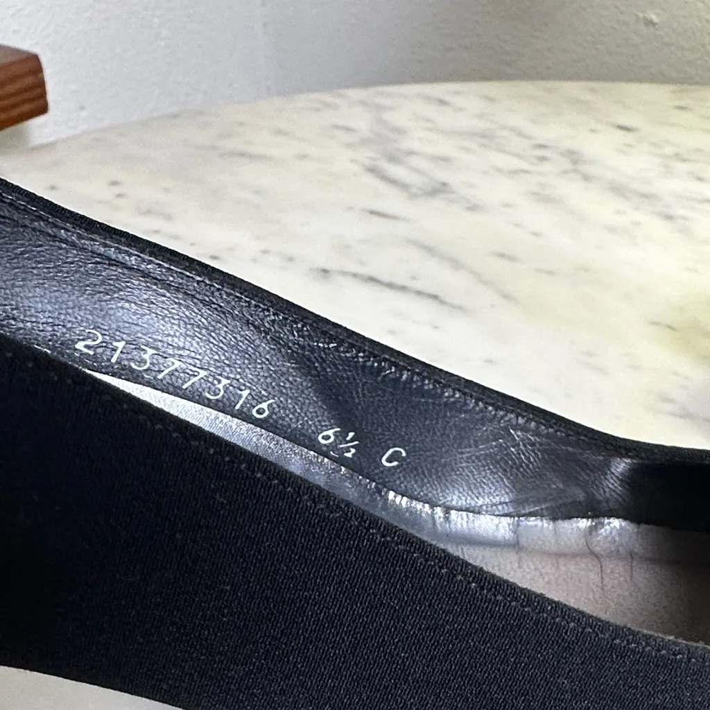 Stuart Weitzman Black Heels with Silver Insole - Image 7