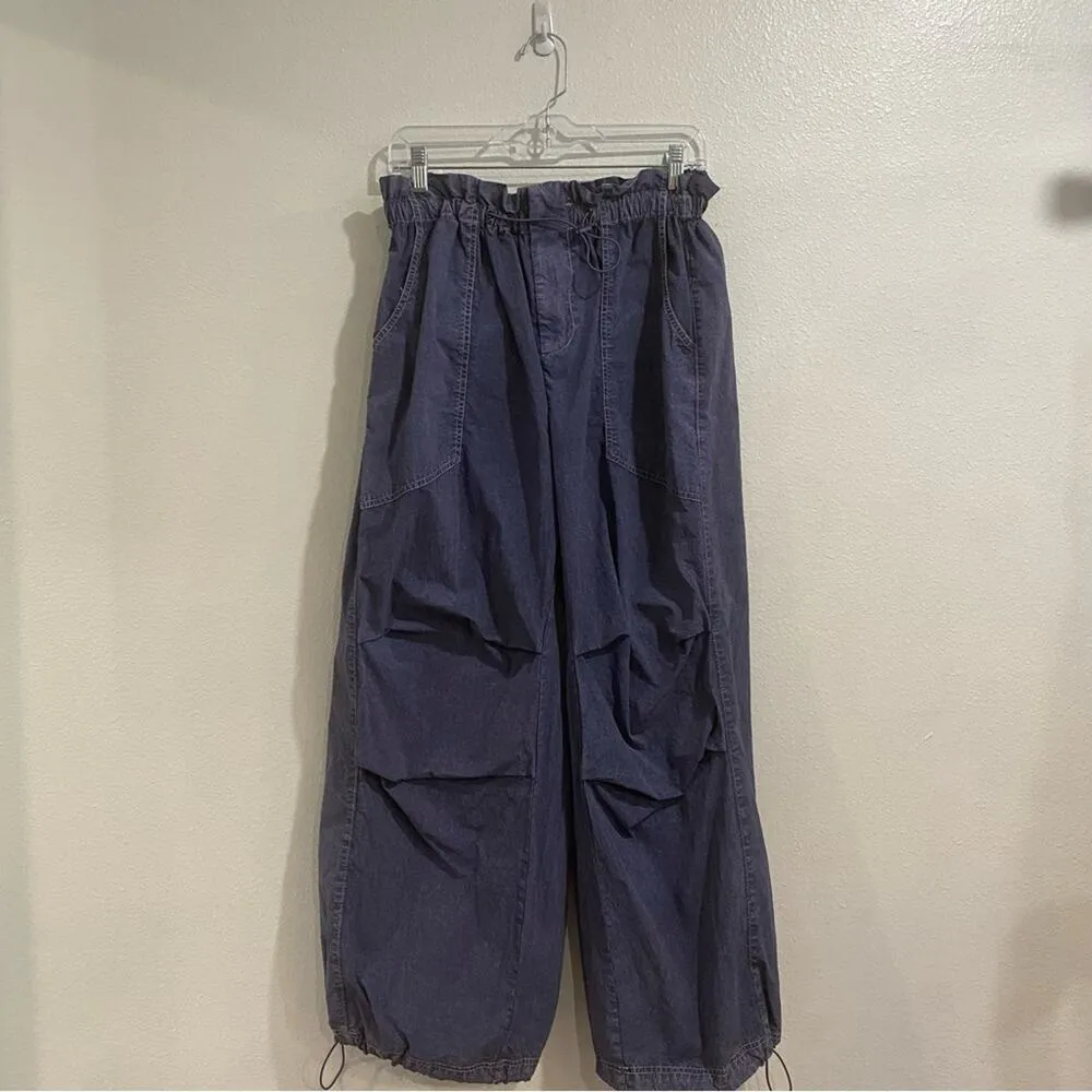 Urban Outfitters Navy Sloan Nylon Balloon Pants Sz M - Image 2
