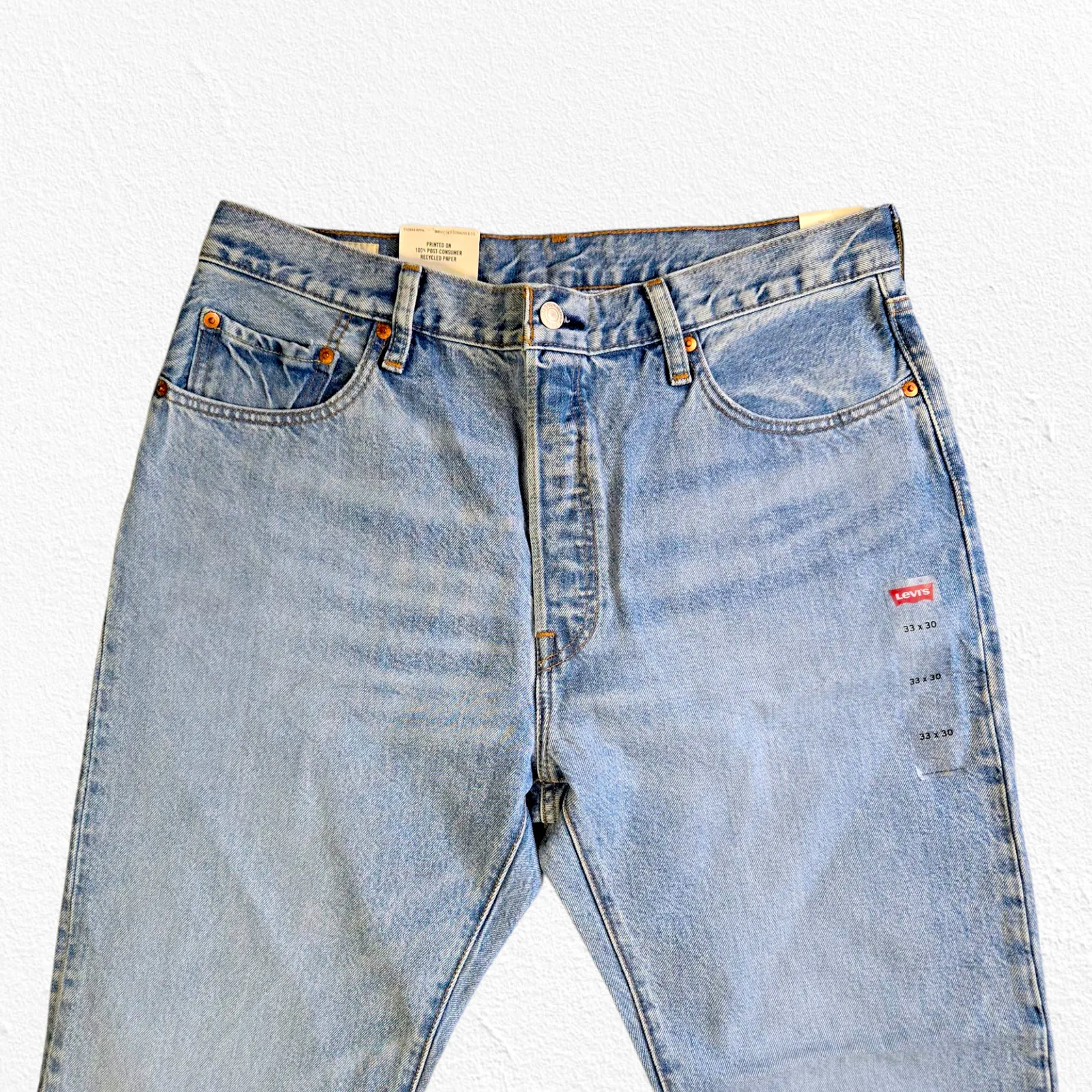 Levi's 501 Circular Stoneware High Rise Straight Fit Sustainable Jeans Size 33 - Image 7