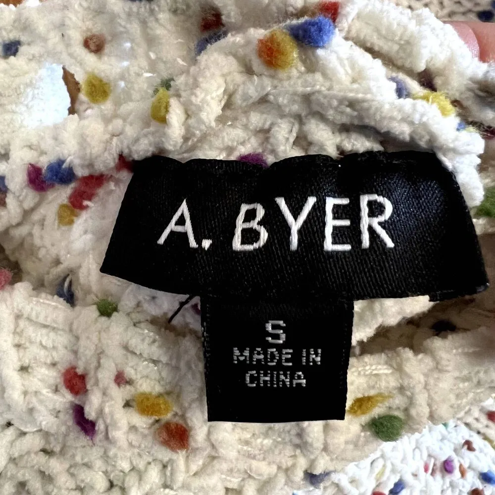 A. Byer Confetti Sweater‎ Small - Image 3