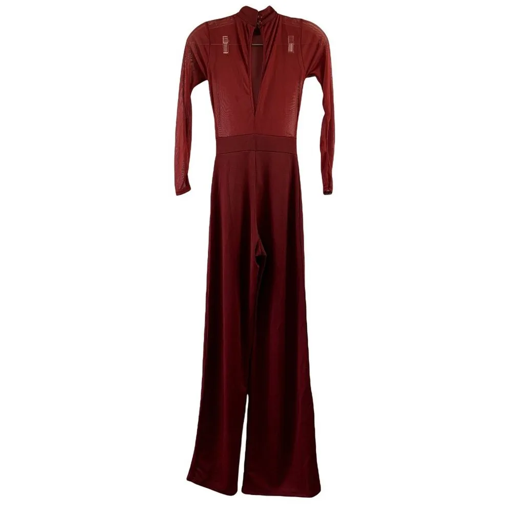 Boohoo Petite Women's Sheer Top Jumpsuit - Image 2