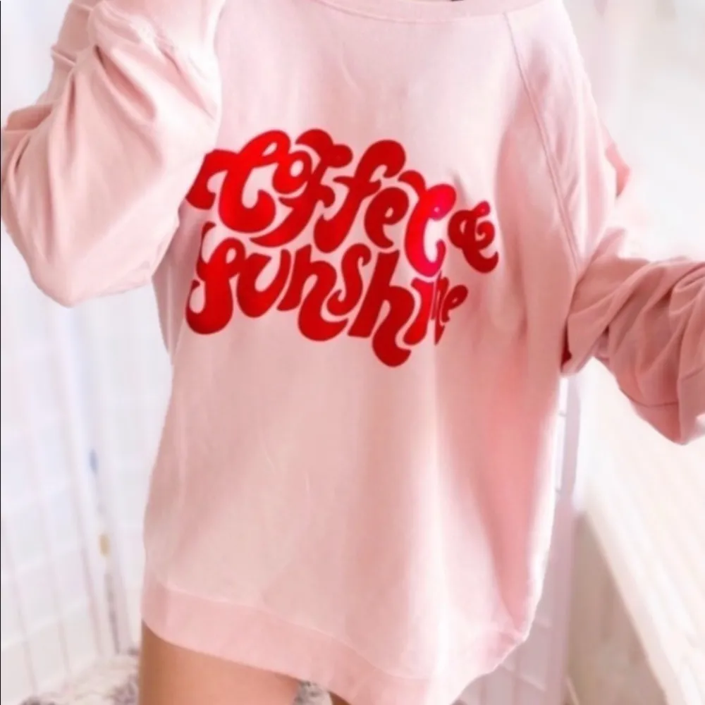WILDFOX Coffee & Sunshine oversized beachy statement sweatshirt jumper size S - Image 5