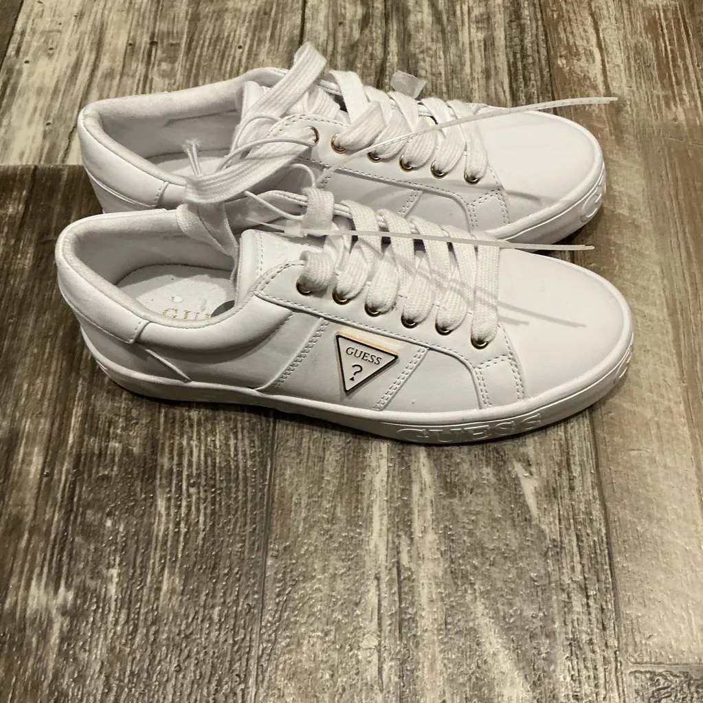 Women's Guess White Sneakers Size 7 - Image 2