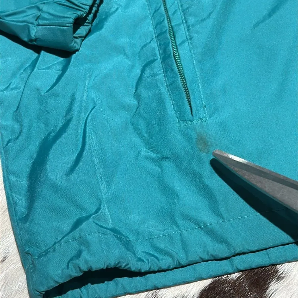 Vintage 80s Woolrich turquoise hooded Teton windbreaker - Image 3