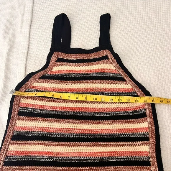 FREE PEOPLE Striped Retro‎ Ruby Knit Dress Size Medium - Image 4
