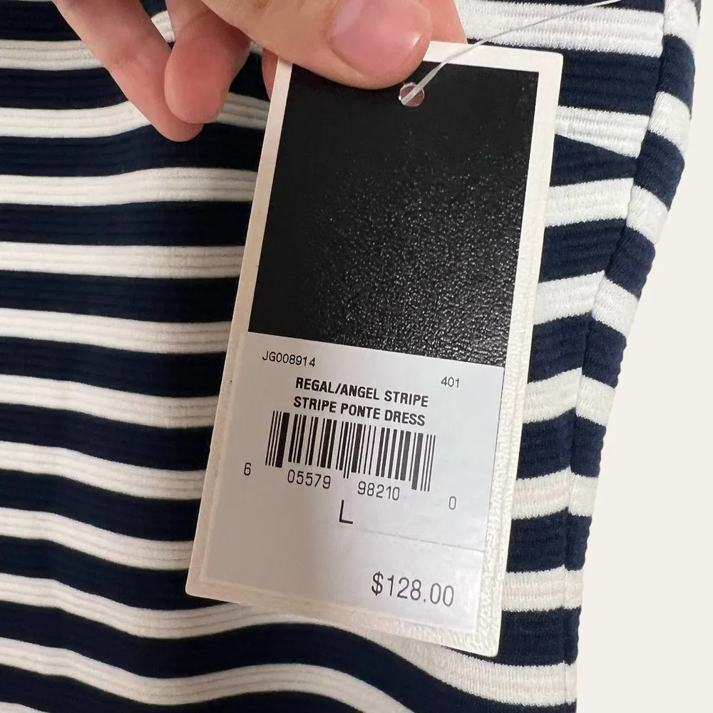 Juicy Couture Regal Angel Stripe Ponte 2 Piece Dress Jacket Set Size L - Image 5