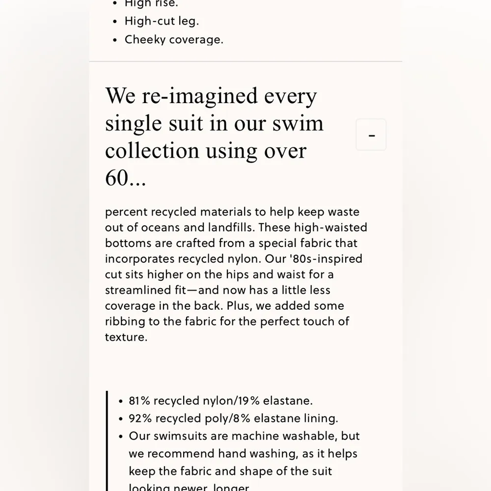 J Crew Ribbed High Rise Cheeky Bikini Swim Bottom Black 3X (22-24) NWT - Image 4