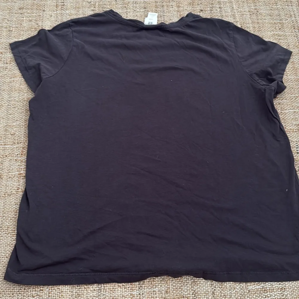 The Rolling Stones 1975 US Tour T-Shirt Womens Size L Short Sleeve Dark Gray H&M - Image 5