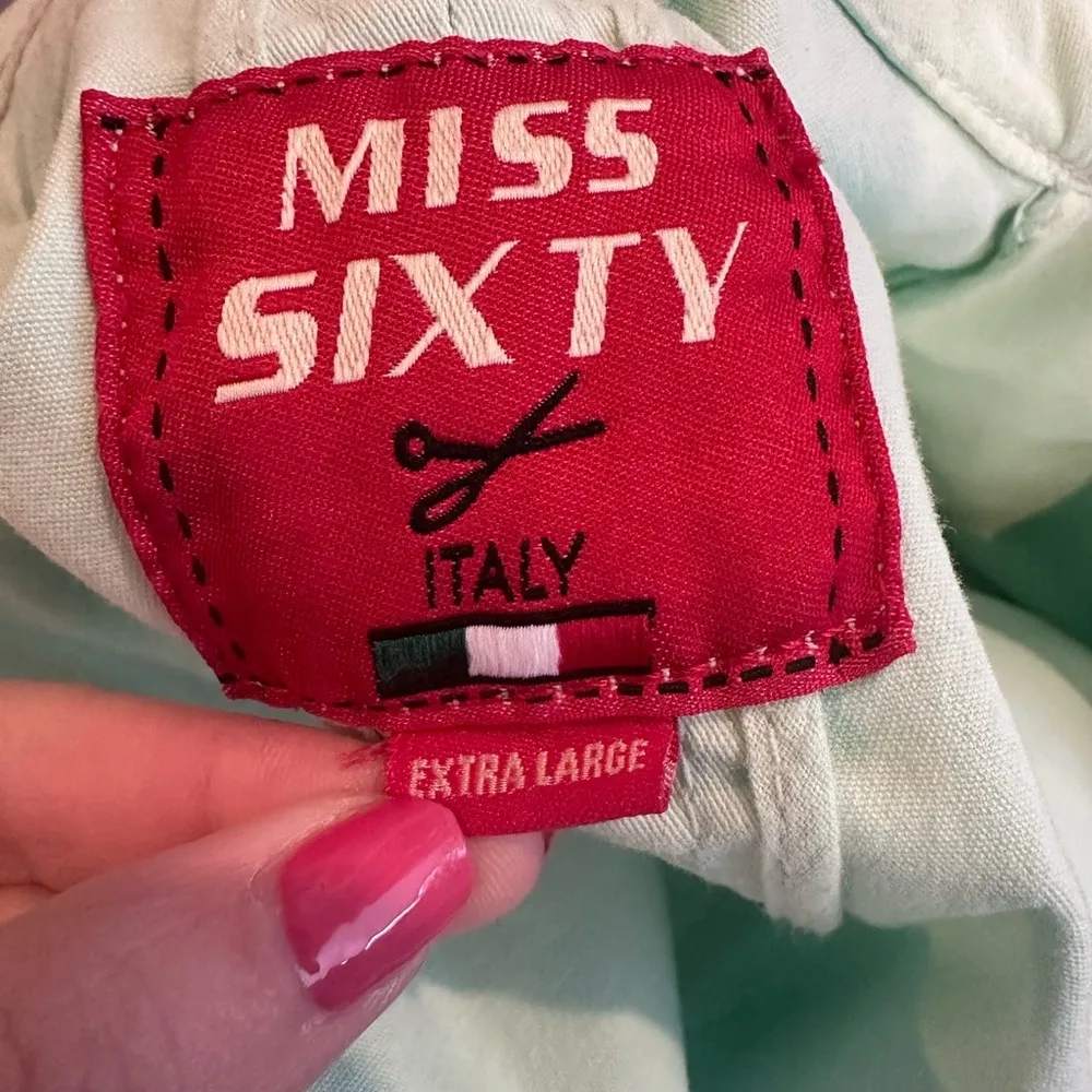 Miss Sixty Vintage Mint Green Women's‎ Blazer XL - Image 3