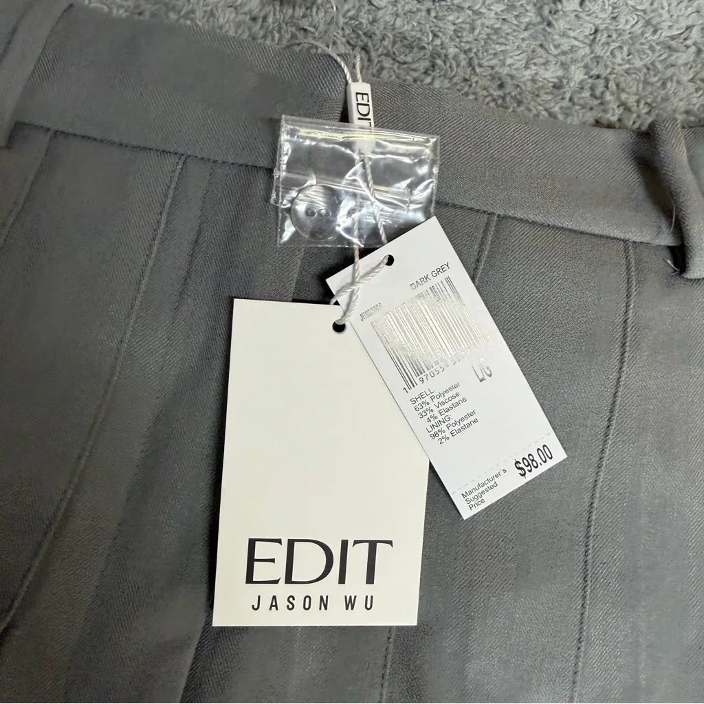 NEW Edit Jason Wu Gray Pleated Women's Skort Size Large - Image 9