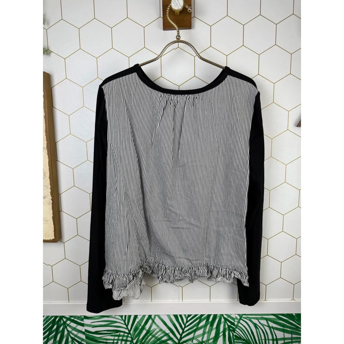 Kate Spade Broome Street Mixed Media Blouse - Image 3