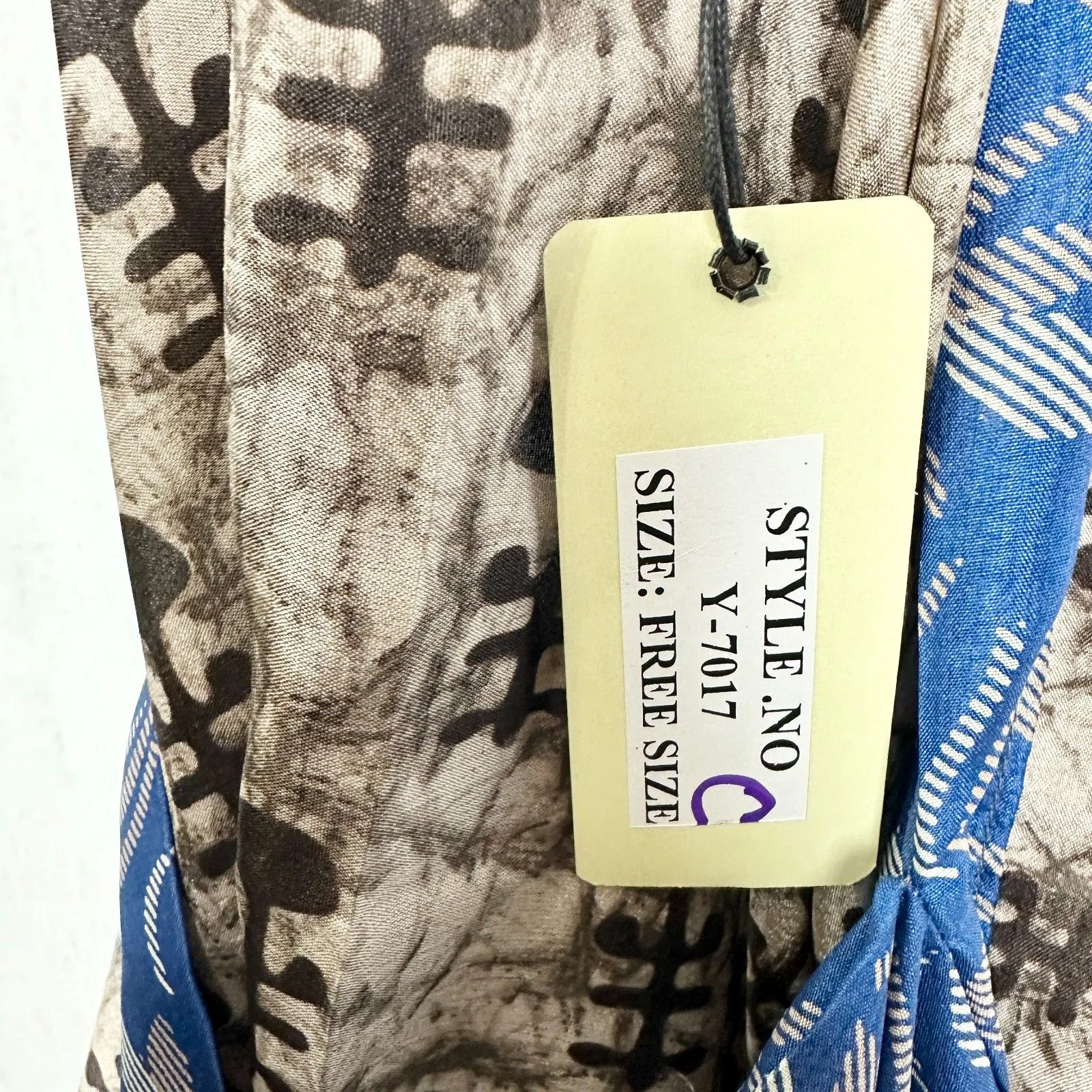 Jaded Gypsy Poncho Shawl Top Free Size NWT Asian Japanese Artsy Boho Hippie Brown - Image 7