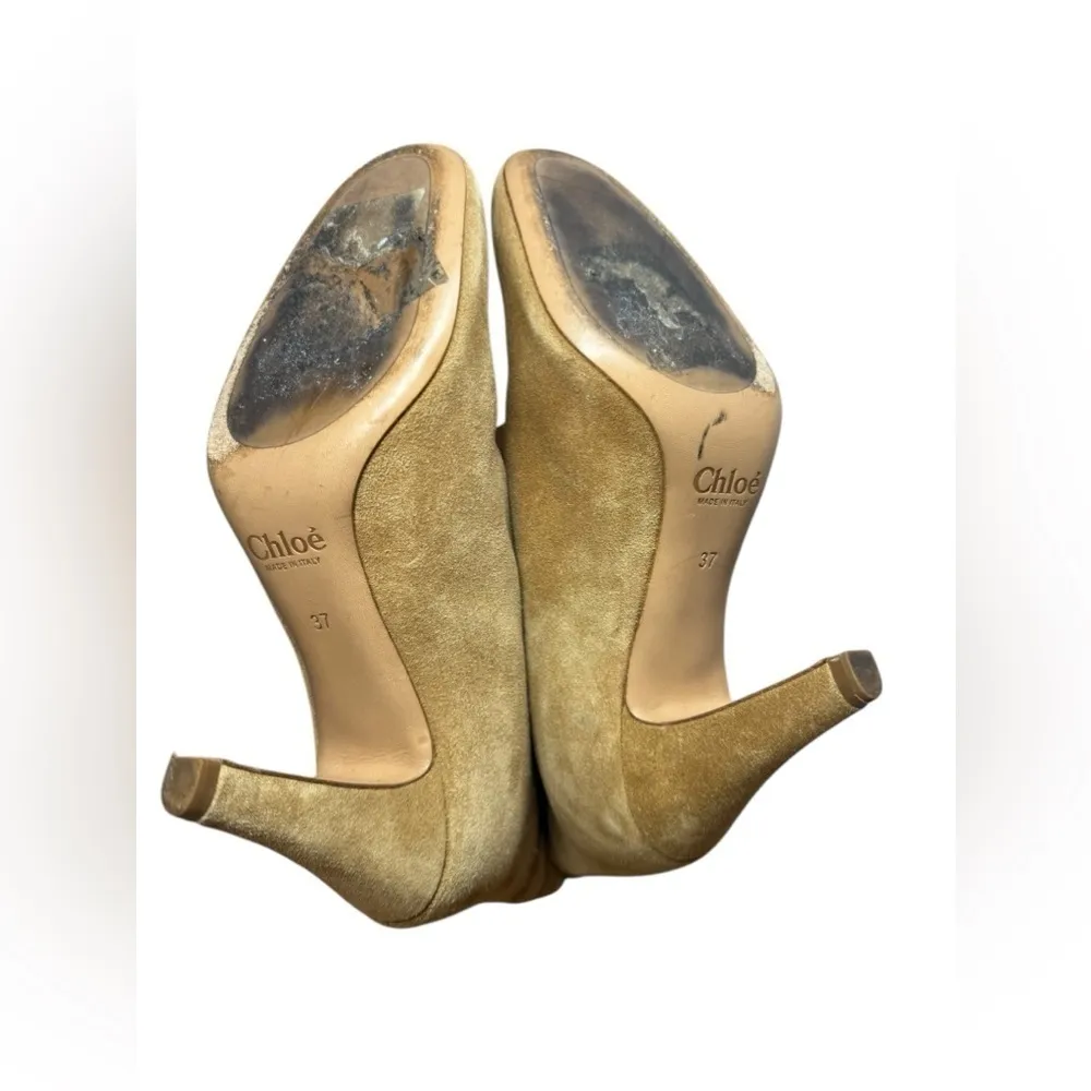 Chloe Lena Suede Boot Size 37 or US 7 - Image 10