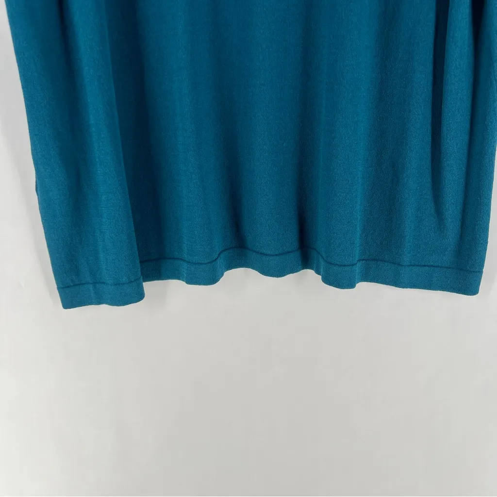 Avenue Womens Size 26/28 Teal Stretch Knit‎ Scoop Neck Sleeveless Swing Top - Image 10
