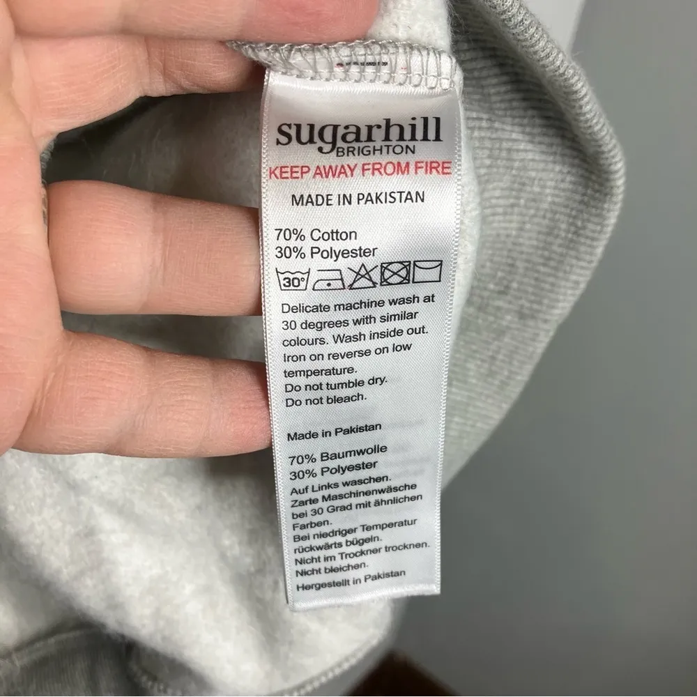 NWT Sugarhill Brighton‎ Alanis tiger sweatshirt multicolor size 10 Gray - Image 5