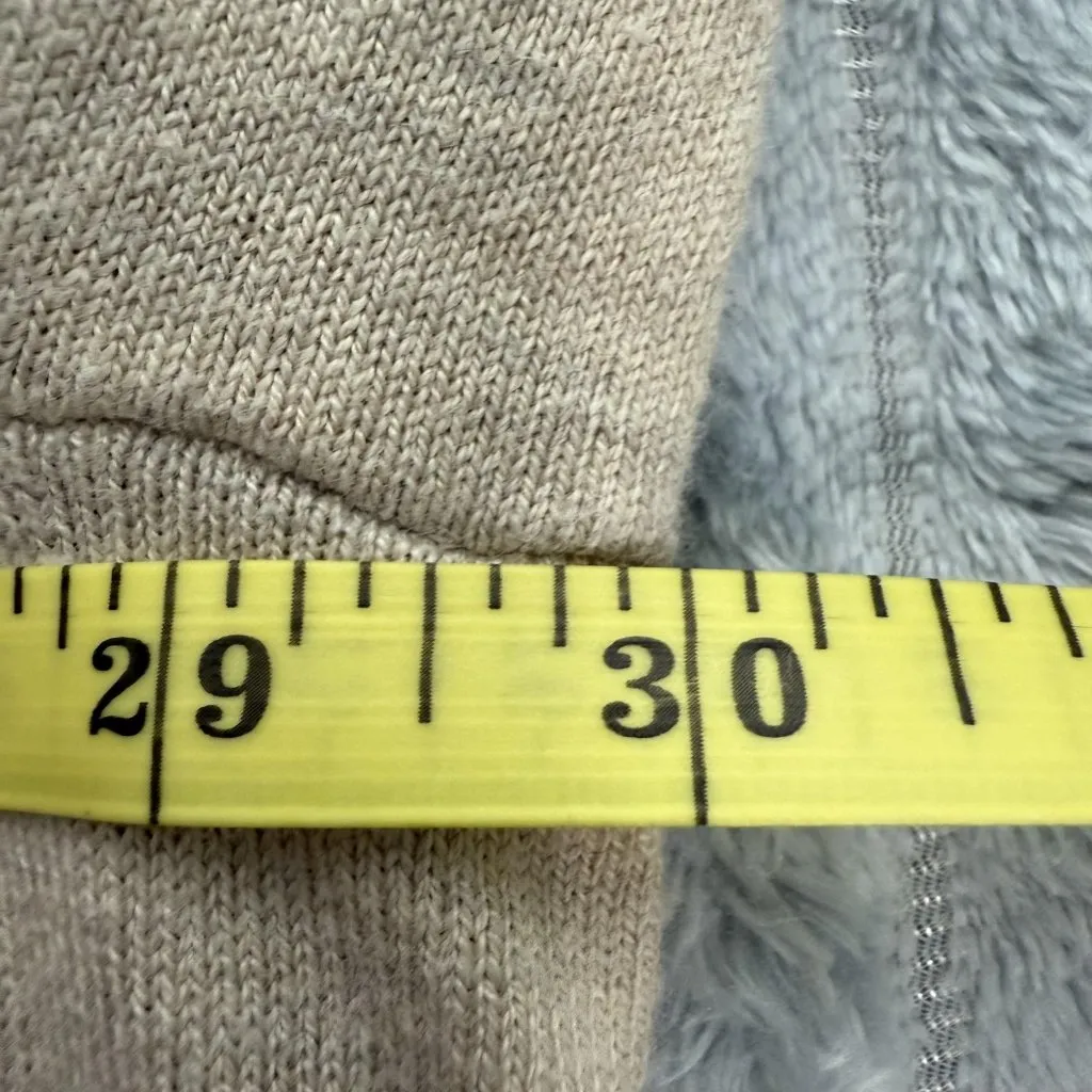 Isaac Mizrahi Live Cardigan Sweater Womens 5X Beige Open Front Pockets Longline - Image 4