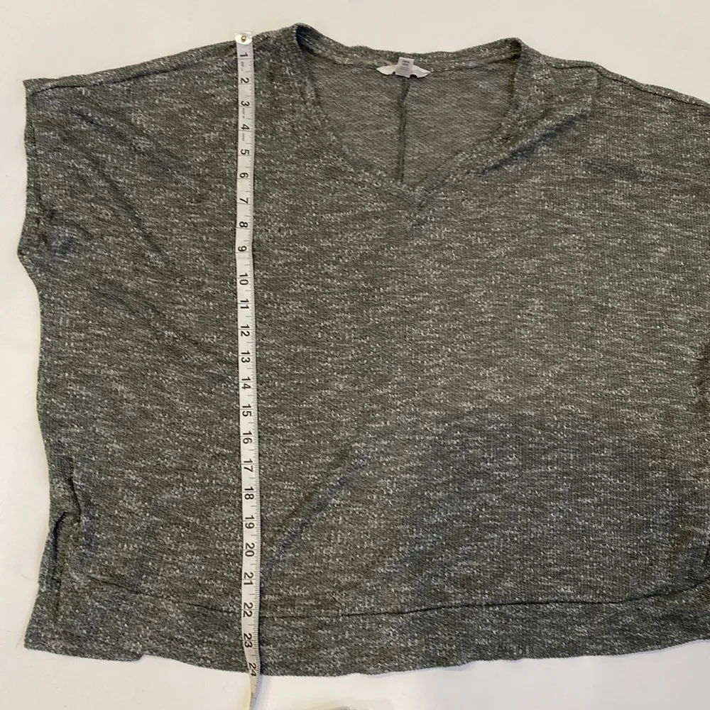 Time and True Knit V-neck Cap Sleeve Sweater Top Heathered EUC Sz XXL Stretch - Image 11