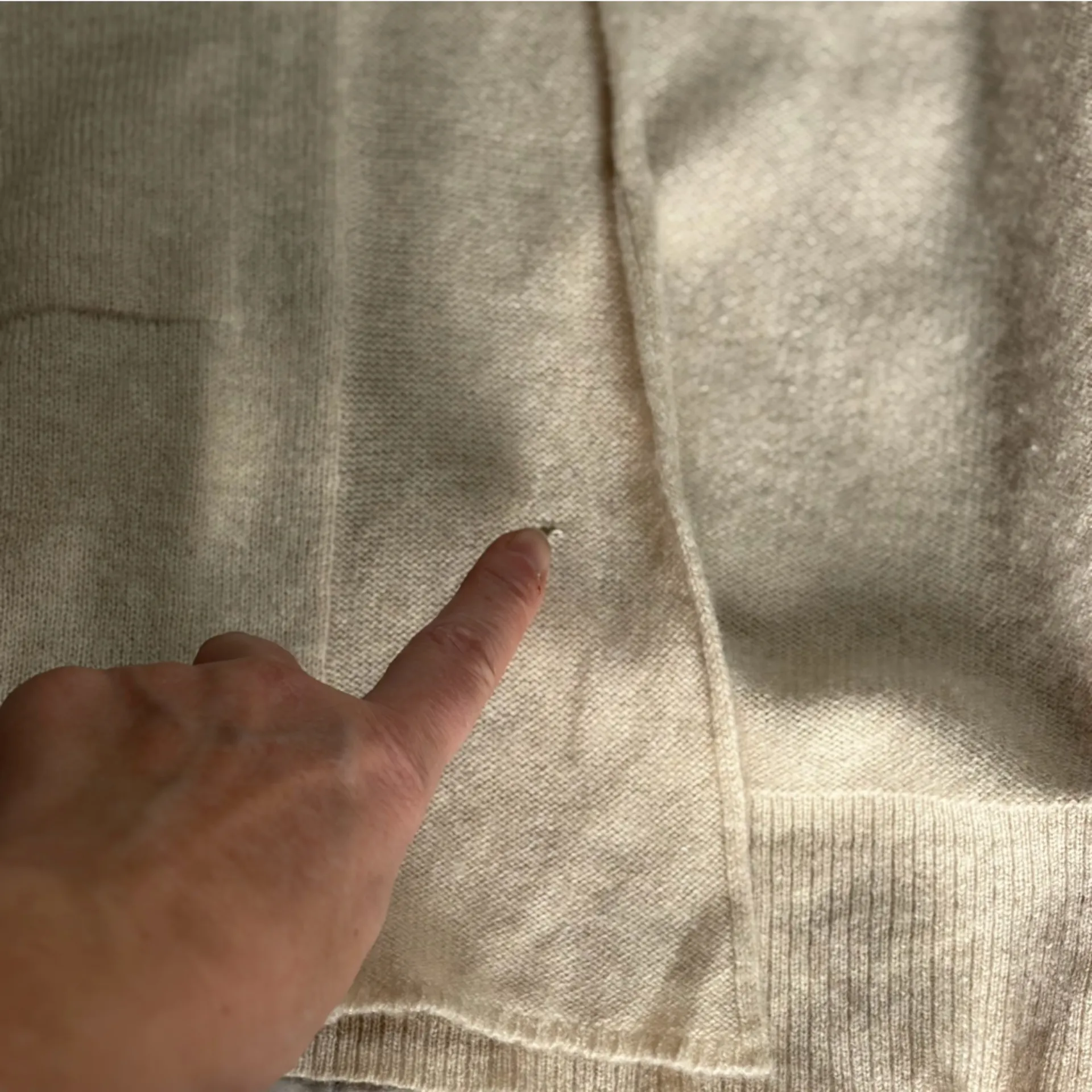 Cuyana Tan Open Front Cashmere Cardigan Size SM/MD - Image 9