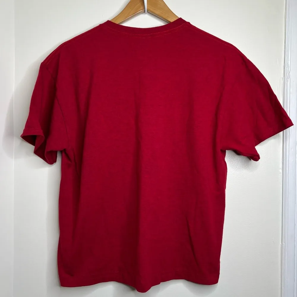 Gildan Heavy Cotton Red Patriotic Dog T Shirt Large GSP Rescue Short Sleeve - Image 4