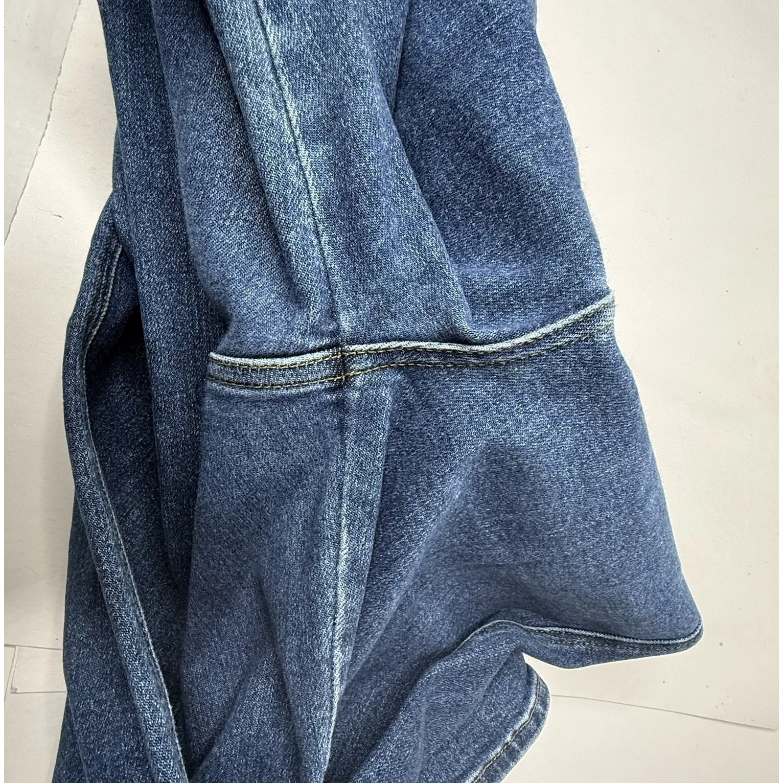 Judy Blue Jeans Womens 15/32 Dark Wash Stretch High Rise Straight Mom Preppy Mod - Image 12