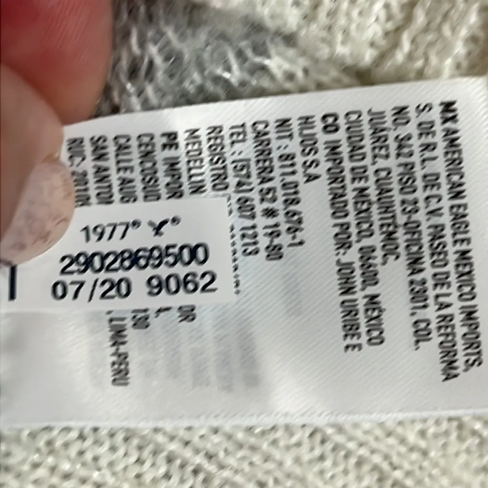 American Eagle Outfitters gray white cheetah print wool blend sweater - Image 9