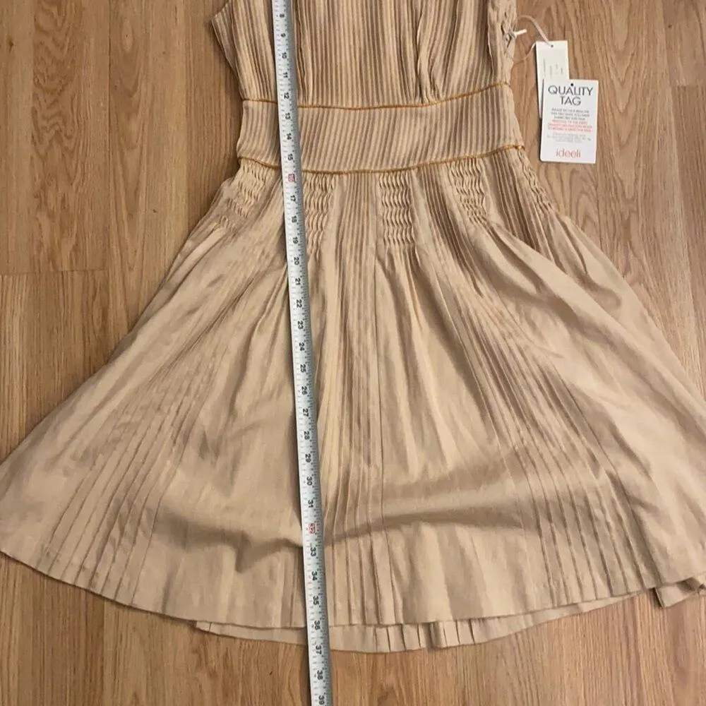 NWT 2b.Rych tan pleated dress size 0 - Image 12