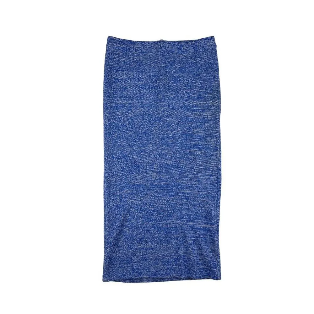 Alice + Olivia Solange Wool Crop Top & Morena Skirt in Blue - Image 4