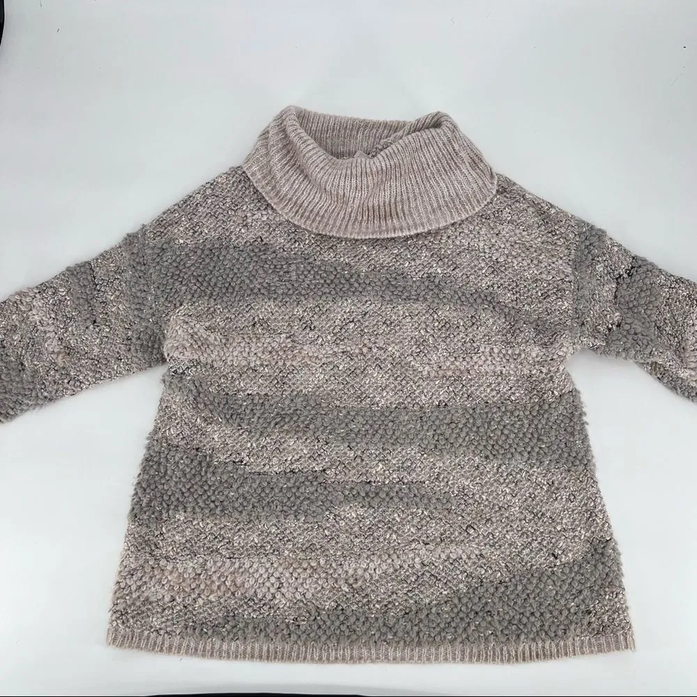 Lucky Brand Cowl Neck Sweater medium oversized chunky layering‎ - Image 2