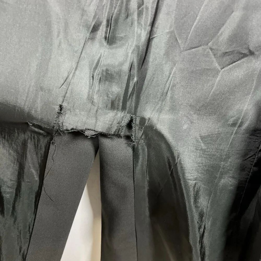 Marina Rinaldi Long Single Button Blazer Black Wool‎ Blend Women’s Size 25/large - Image 11