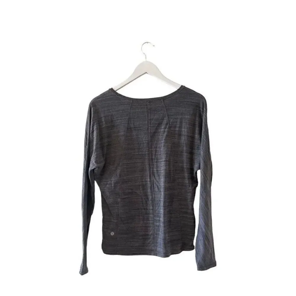 Lululemon Charcoal Gray Black Swiftly Long Sleeve Athletic Run Train Yoga Women’ - Image 8