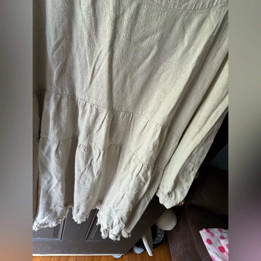 Umgee Cream Tiered Mini dress - Image 5