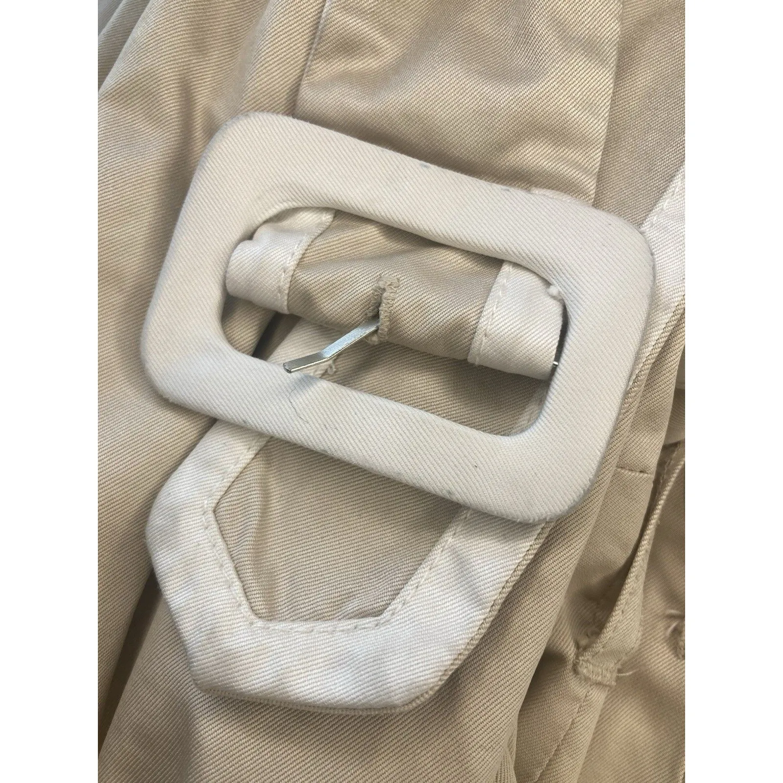 Banana Republic Trench Coat Classic Double-Breasted Beige Tan Belted Women’s XS - Image 7