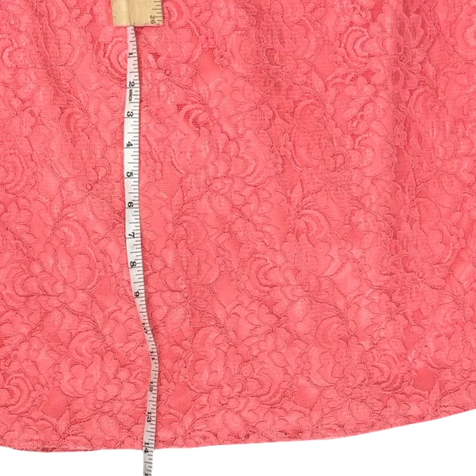 Vintage Jessica McClintock Pink Floral Lace Strapless Mermaid Maxi Dress size 10 - Image 13