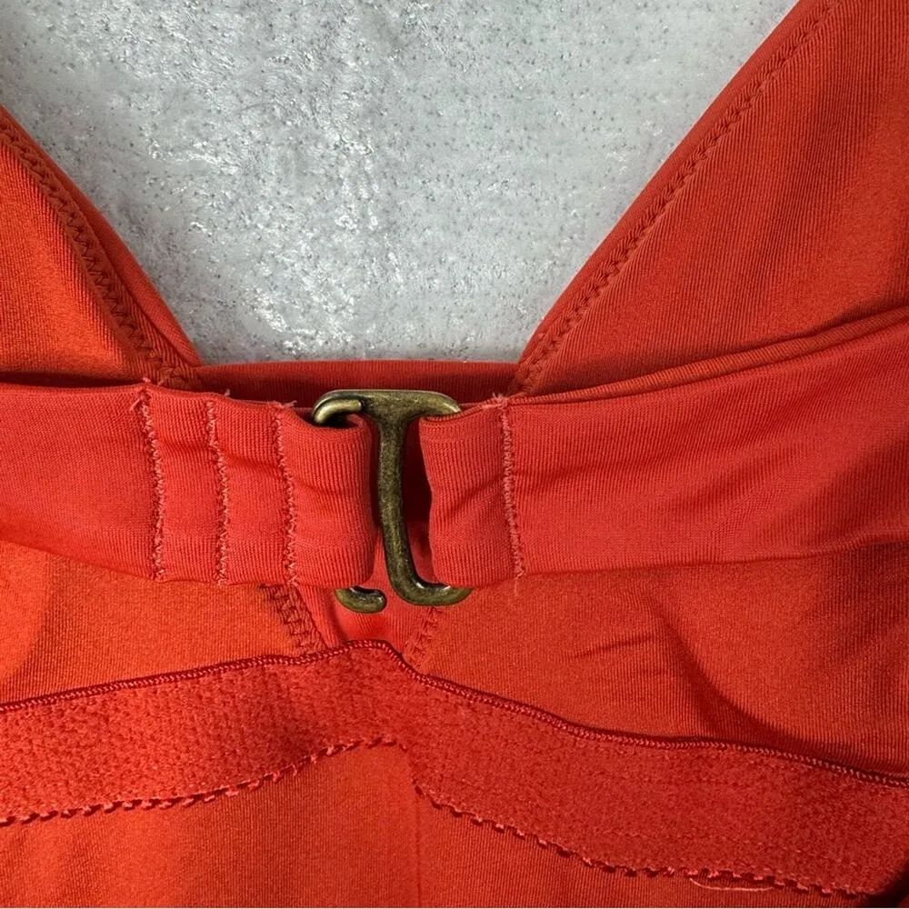 Andie Swim The Tahiti One Piece In Chili Pepper Open Back Deep V Size XS NEW - Image 7