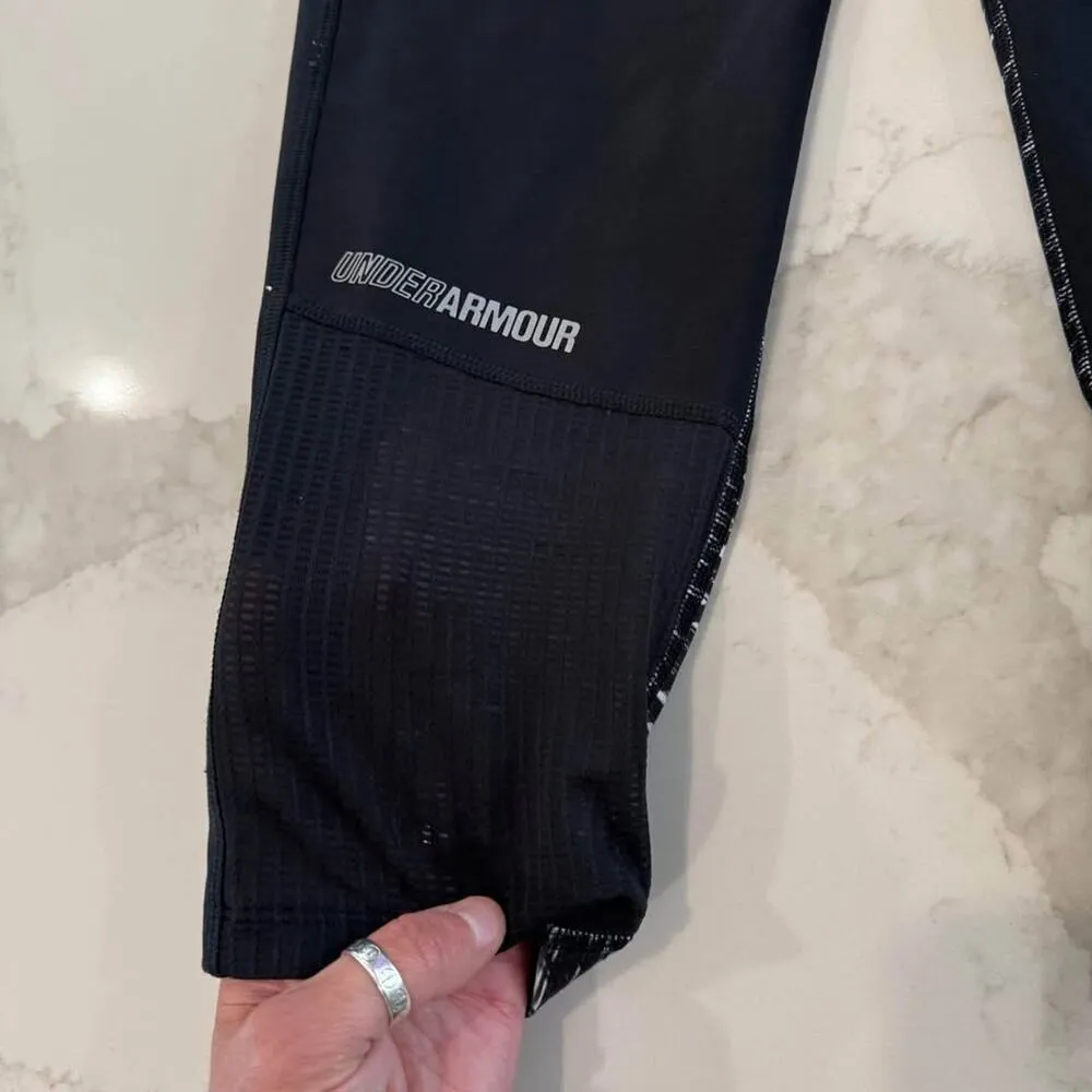 Under Armour HeatGear No-Slip Waistband Activewear Capris Womens Medium Leggings - Image 7