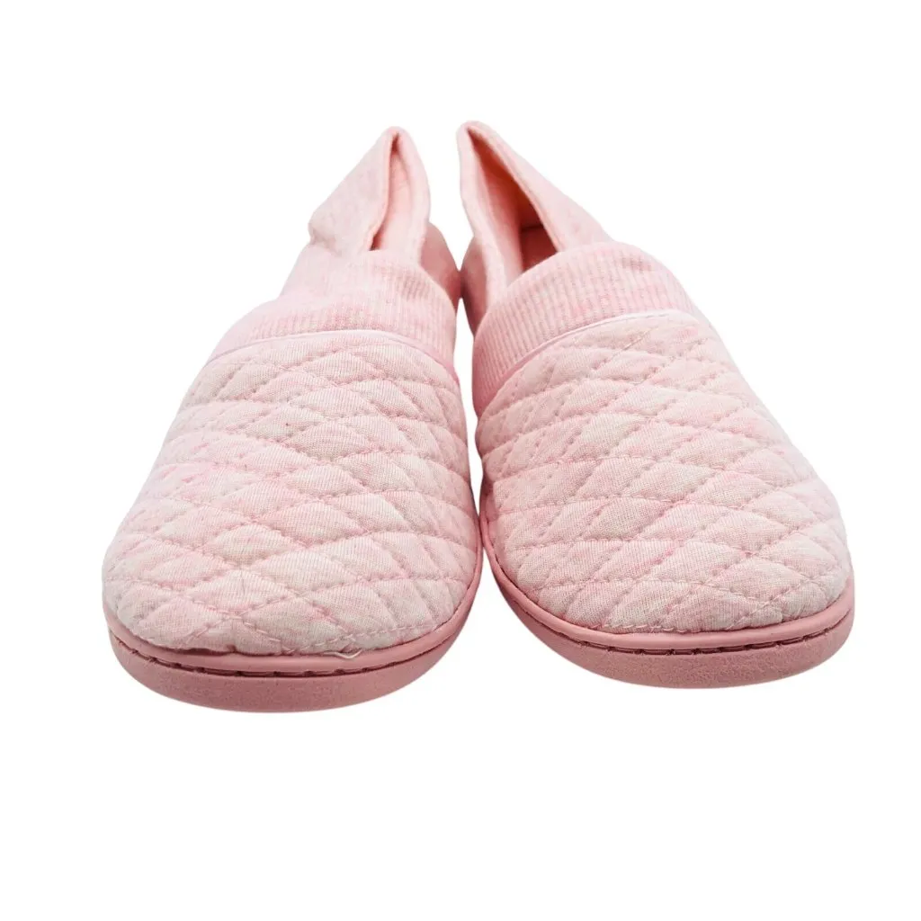 ChicNChic Womens Clog Slippers Fabric Slip On Quilted Pink Size XL US 8 - Image 2