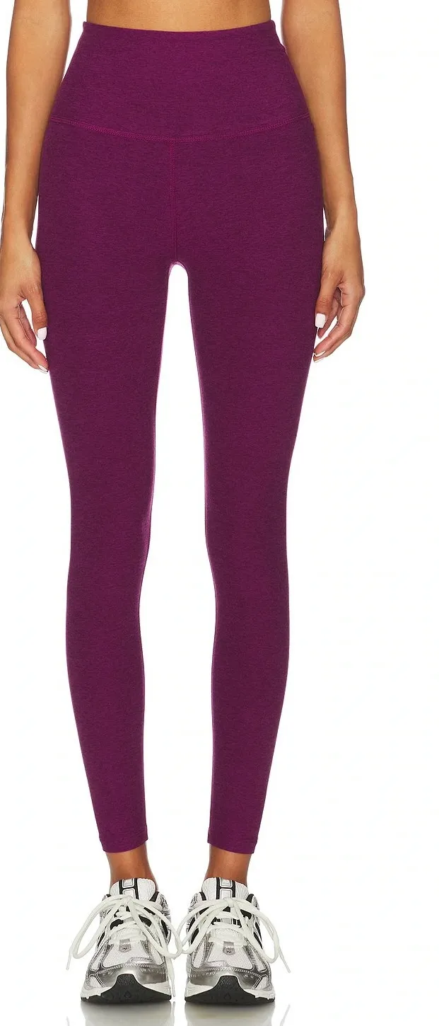 Beyond Yoga Spacedye Caught in The Midi High Waisted Legging Small Beet Purple - Image 1