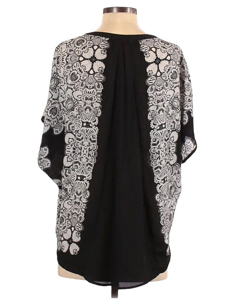 Black & White Floral Blouse - Image 2