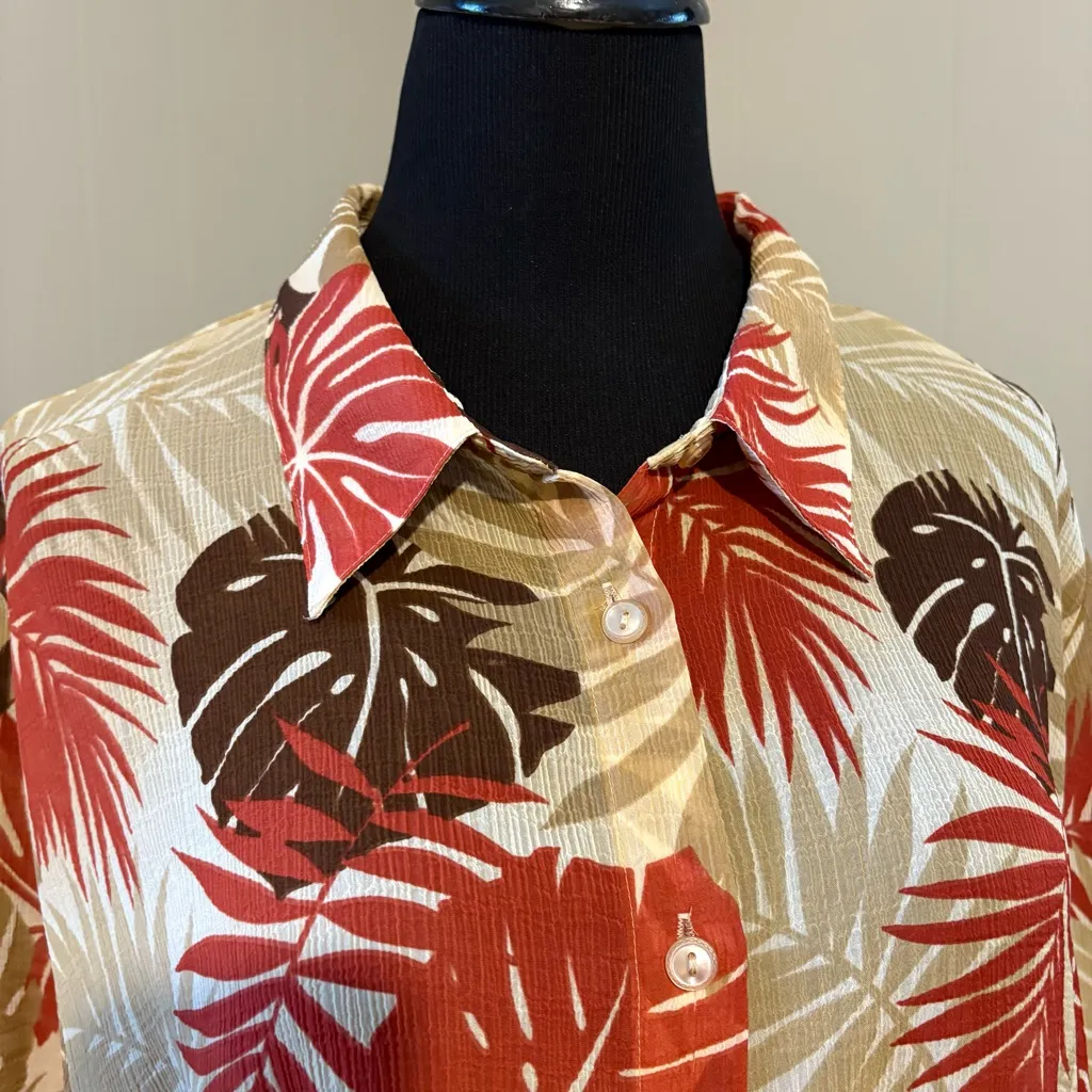 Alfred Dunner Women’s 24W Autumn Leaf Button - Image 4